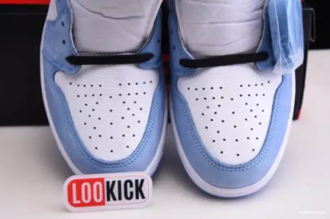 HYPE 555088-134 1 BLUE AIR RETRO WHITE HIGH BLACK JORDAN UNIVERSITY 0412